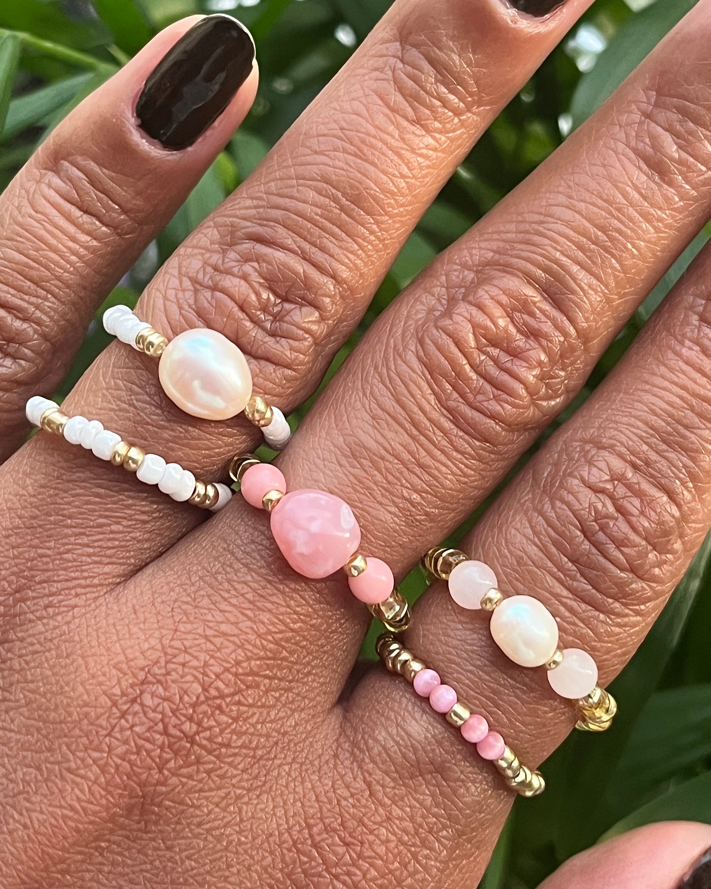 Pink Opal Rings