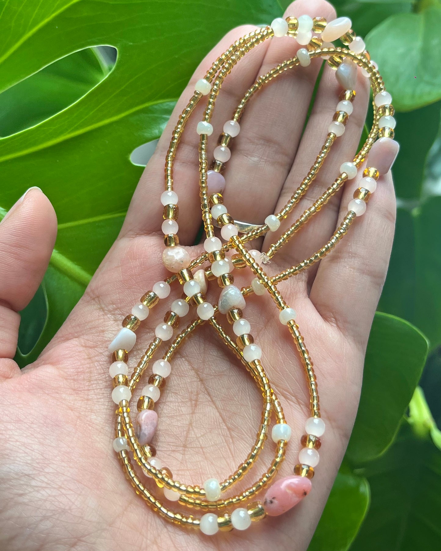 Pink Opal Waist Beads