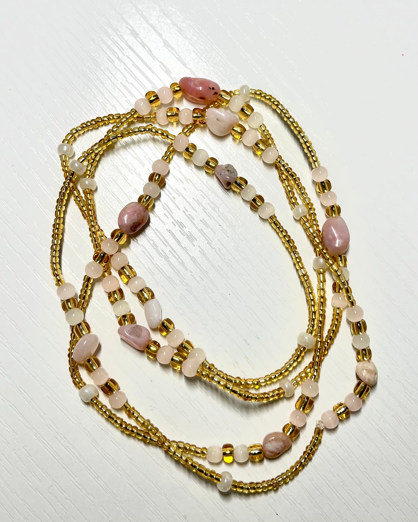 Pink Opal Waist Beads